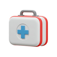 Obraz premium First aid kit illustration for healthcare and emergency preparedness concept