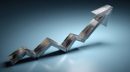 Graph displaying earnings versus inflation map as an iconic representation of economic trends and financial analysis concept