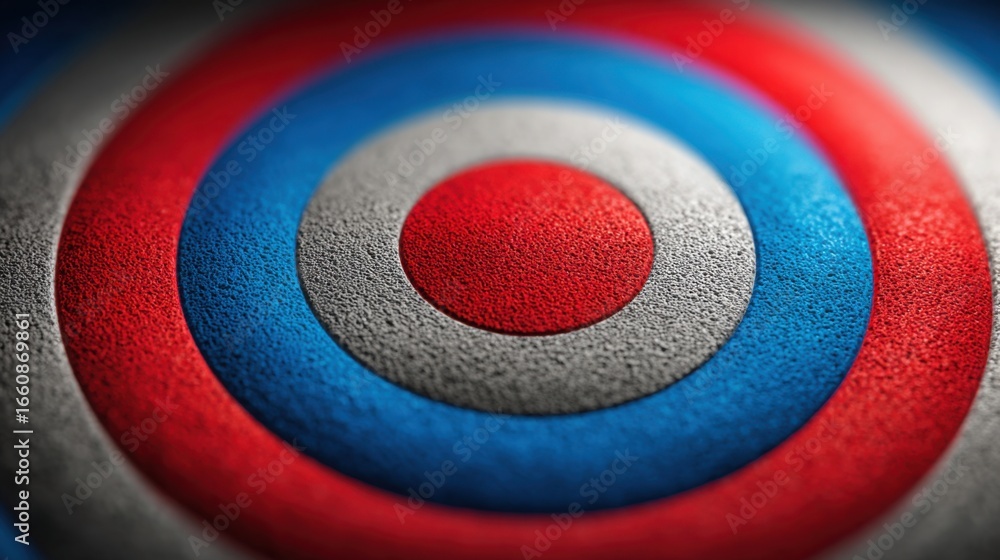 Poster a red and blue focusing on a central point as part of the fibonacci price magnet heatmap concept des
