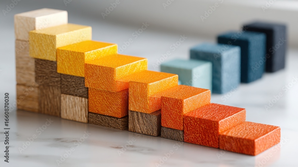Poster a simple wooden block highlighting natural material and craftsmanship in a versatile and functional 