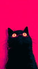 Cartoon Cat Cute Pet Healing Wallpaper