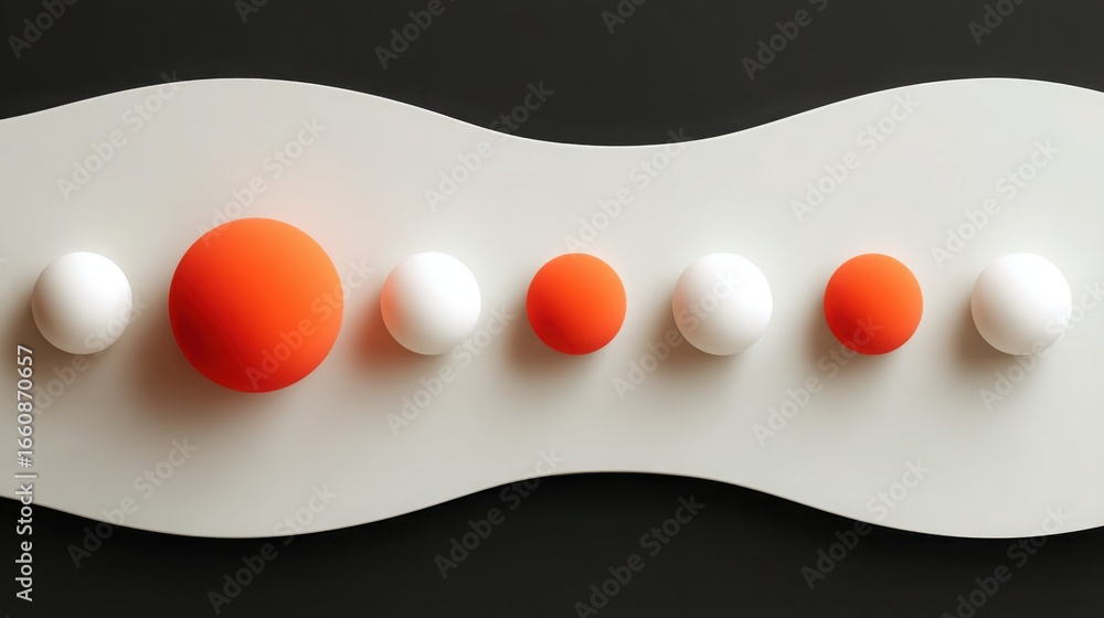 Poster a white and orange wall featuring unique textures representing fibonacci swing misalignment correcti