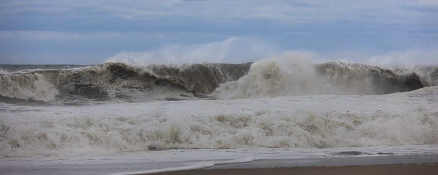 Atlantic Ocean in New Jersey during Hurricane Erin, August 2025