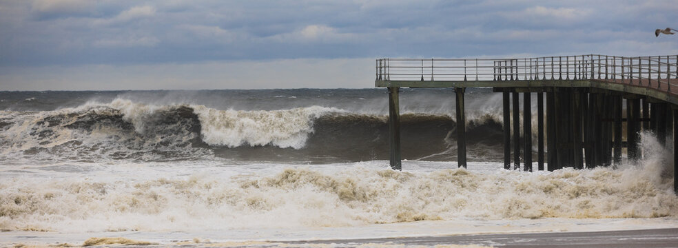 Atlantic Ocean in New Jersey during Hurricane Erin, August 2025