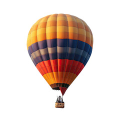 Fototapeta premium Colorful hot air balloon against black background (2)