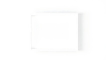 白い空間に浮かぶミニマルな正方形ボックス