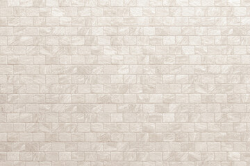 Detail of modern cream brick wall background photo. White light brick wall texture background for stone tile block painted in beige light color wallpaper modern interior and exterior backdrop design.
