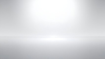 光る地平線が広がるモダンなグレーステージ背景