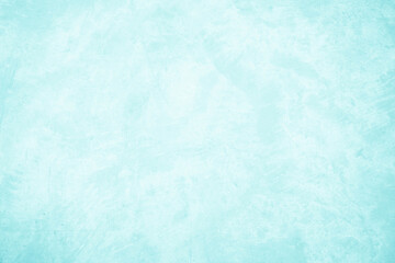 Pastel blue and white concrete stone texture for background in summer wallpaper. Cement and sand wall of tone vintage. Concrete abstract wall of light cyan color, cement texture mint green for design.