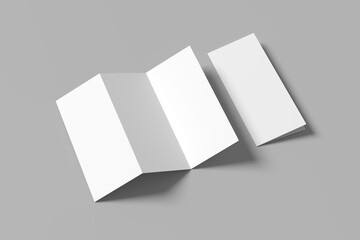 Trifold brochure mockup