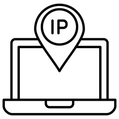 Ip Address Outline Icon