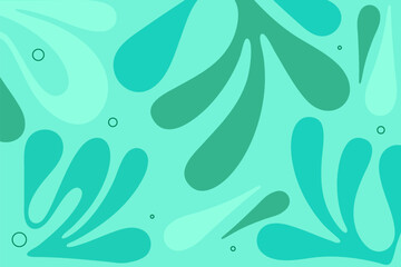 Hand drawn leaves shapes and doodle objects. Abstract contemporary modern trendy natural shapes Collection Style for Print on Textile, Wrapping Paper, Web Design and Social Media