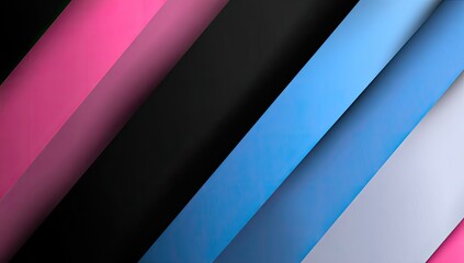 Obraz premium Diagonal stripes of varying pastel shades on a dark background create a dynamic abstract design