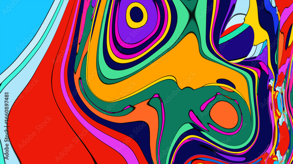 Poster abstract colorful background with lines