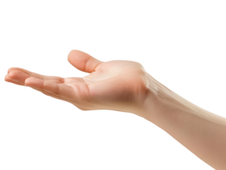 A human hand reaching out with fingers spread wide.