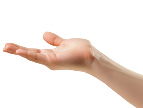 A human hand reaching out with fingers spread wide.