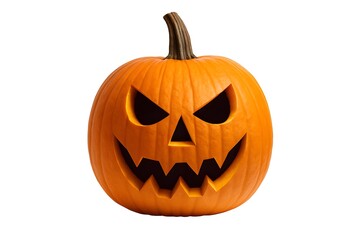 Spooky Jack O Lantern Pumpkin with Carved Face for Halloween Decoration