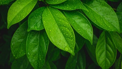 Fototapeta premium fresh green leaves