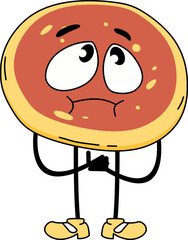 Cute Pancake Character Illustration