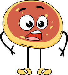 Cute Pancake Character Illustration