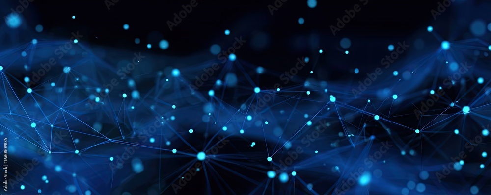 Aufkleber digital blue background exploring global network concepts in a virtual connectivity perspective