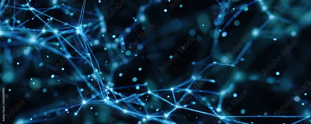 Aufkleber exploring digital networks virtual space graphic design futuristic environment abstract concept