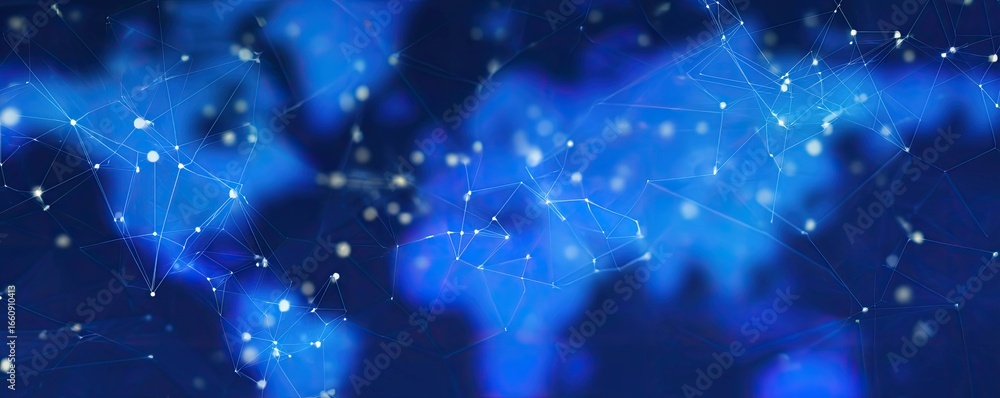 Aufkleber digital networking event virtual space abstract background technology digital art concept