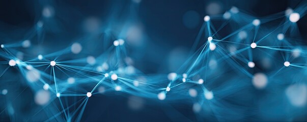 Graphic Design for Digital Networks Exploring Abstract Blue Backgrounds in Virtual Online Environments