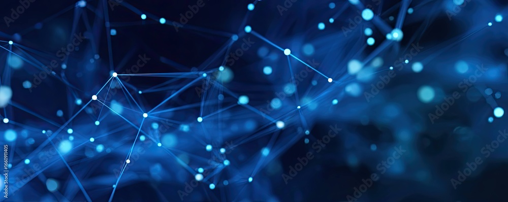 Aufkleber digital connectivity event virtual space abstract background network environment close-up view blue 
