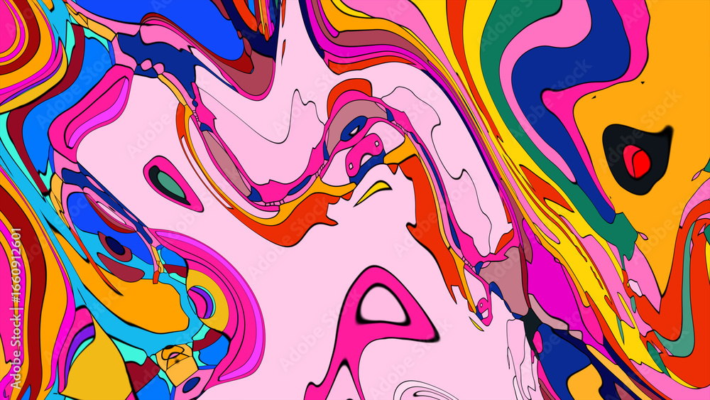 Poster abstract colorful background with splashes
