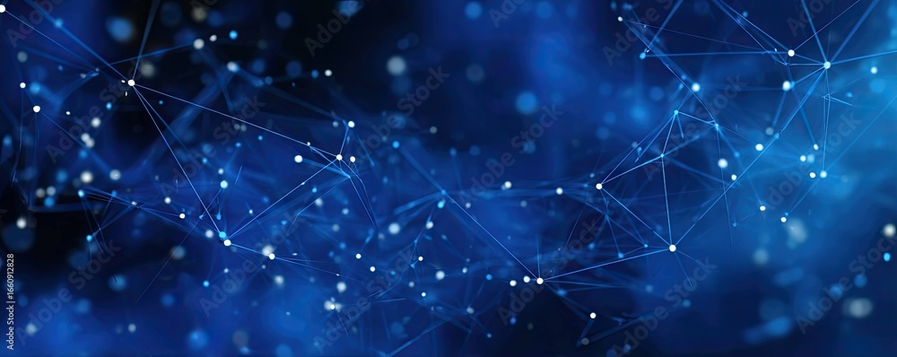 Aufkleber connecting digital networks virtual space background abstract 3d perspective technology concept