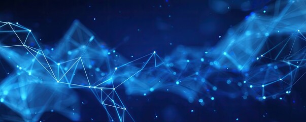 Digital Network Connections Virtual Space Abstract Art Digital Environment Aerial View Technology Concept