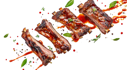 Grilled fire motion: seared meat, flying steak, glowing ember, crisp texture, bold flavor, smoky heat, sizzling crust, flame burst, juicy cut, spice splash, rich char, hot surface, tender center