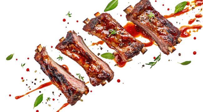 Grilled fire motion: seared meat, flying steak, glowing ember, crisp texture, bold flavor, smoky heat, sizzling crust, flame burst, juicy cut, spice splash, rich char, hot surface, tender center