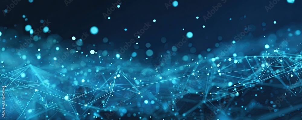 Fototapete digital connectivity visualized a graphic design approach to abstract network aesthetics in virtual 