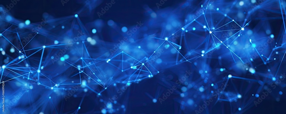 Poster abstract blue digital backgrounds a journey through virtual networks and graphic design technology