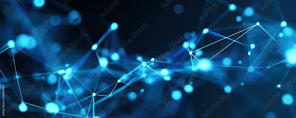 Poster exploring digital networks virtual space background abstract environment glowing concept