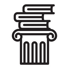 Book Knowledge Pillar Education Icon