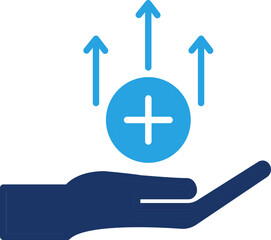 Obraz premium Improved safety color icon, improved safety – workplace protection, risk prevention, accident reduction icon,