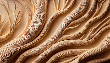 Macro Minimal Raw Ginseng Ingredient Backgrounds for Product Placement