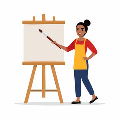 Artist at Easel: Creative Expression and Artistic Vision