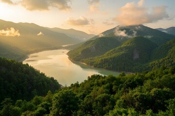 Fototapeta premium mountain landscape in the morning
