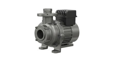 High quality industrial water pump showcasing sleek design suitable for various applications isolated on white background
