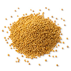 Dried mustard seeds are small, pungent spices used in cooking, pickling, and seasoning, offering