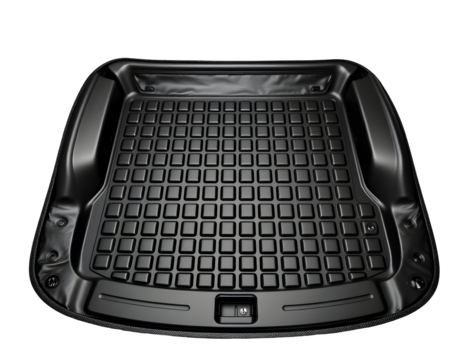 Black Car Trunk Mat - All-Weather Protection