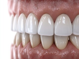 Close-up of healthy, even teeth