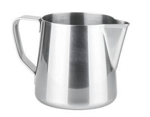  &ldquo;Modern Stainless Steel Milk Frothing Jug Tipped at an Angle, Isolated PNG&rdquo;.