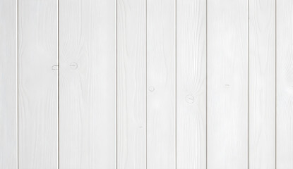 Close-up of a clean white wooden plank background with vertical lines, ideal for textures or backdrops.