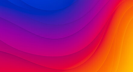 Abstract Colorful Gradient Wavy Layers Background