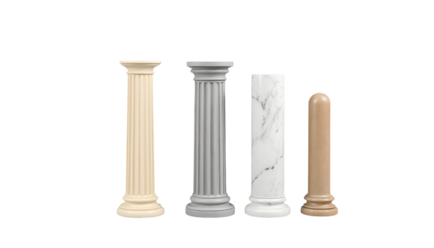 Classical Columns Collection Architectural Elements for Design Projects